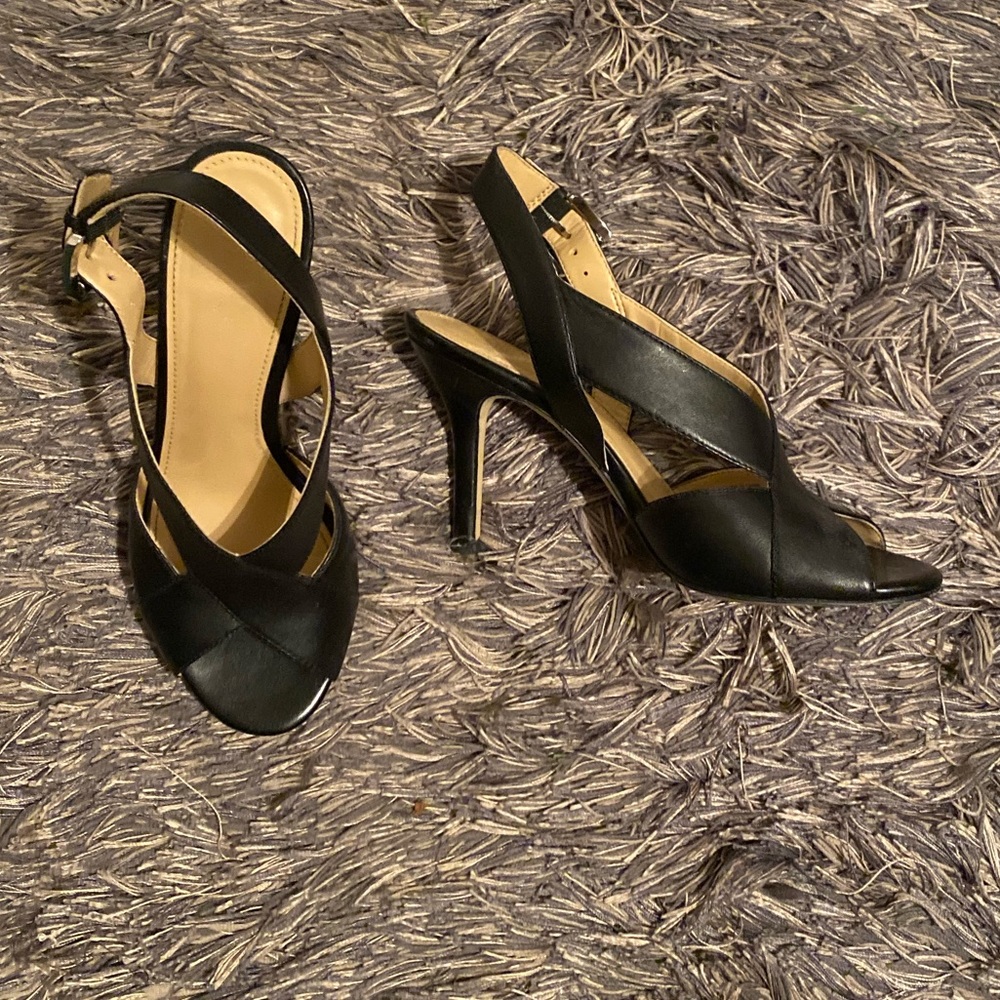 Michael Kors black open toe heel - Picture 2 of 6